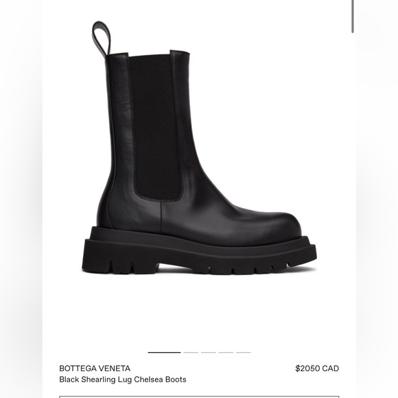 Bottega Veneta Shearling Lug Sole Boots - Picture 8 of 8